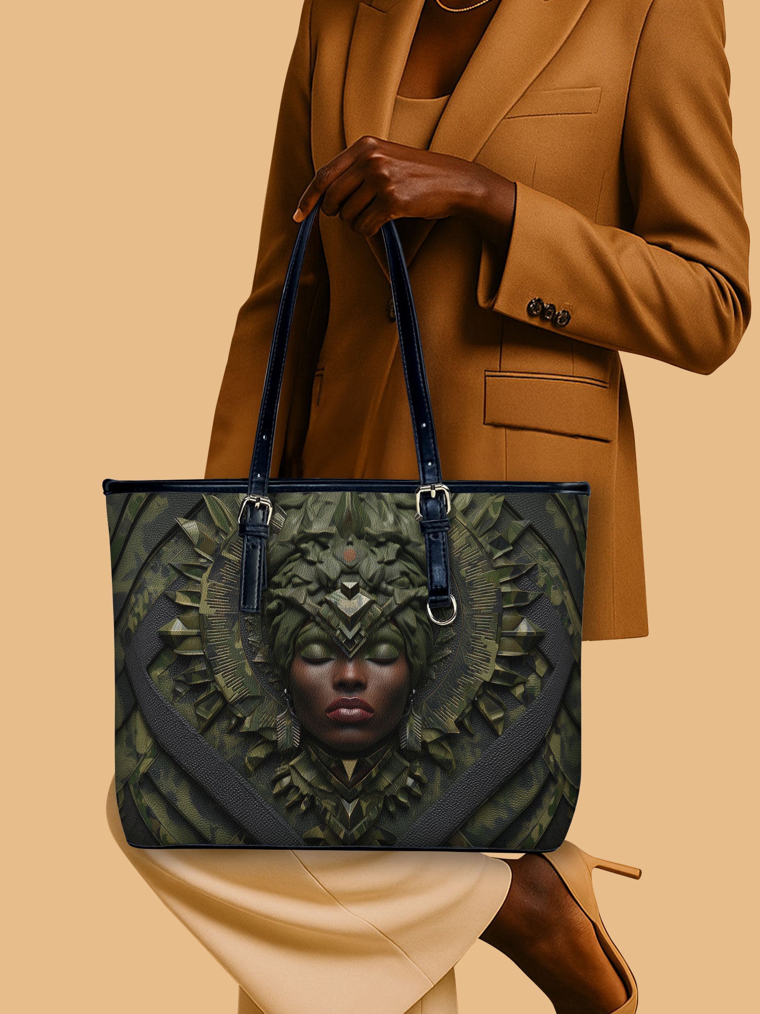 Regal Ascension Leather Bucket Bag QR0XD976