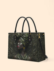 Obsidian Grace Premium Leather Handbag QR0XD972