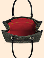Obsidian Grace Premium Leather Handbag QR0XD972