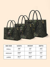 Obsidian Grace Premium Leather Handbag QR0XD972