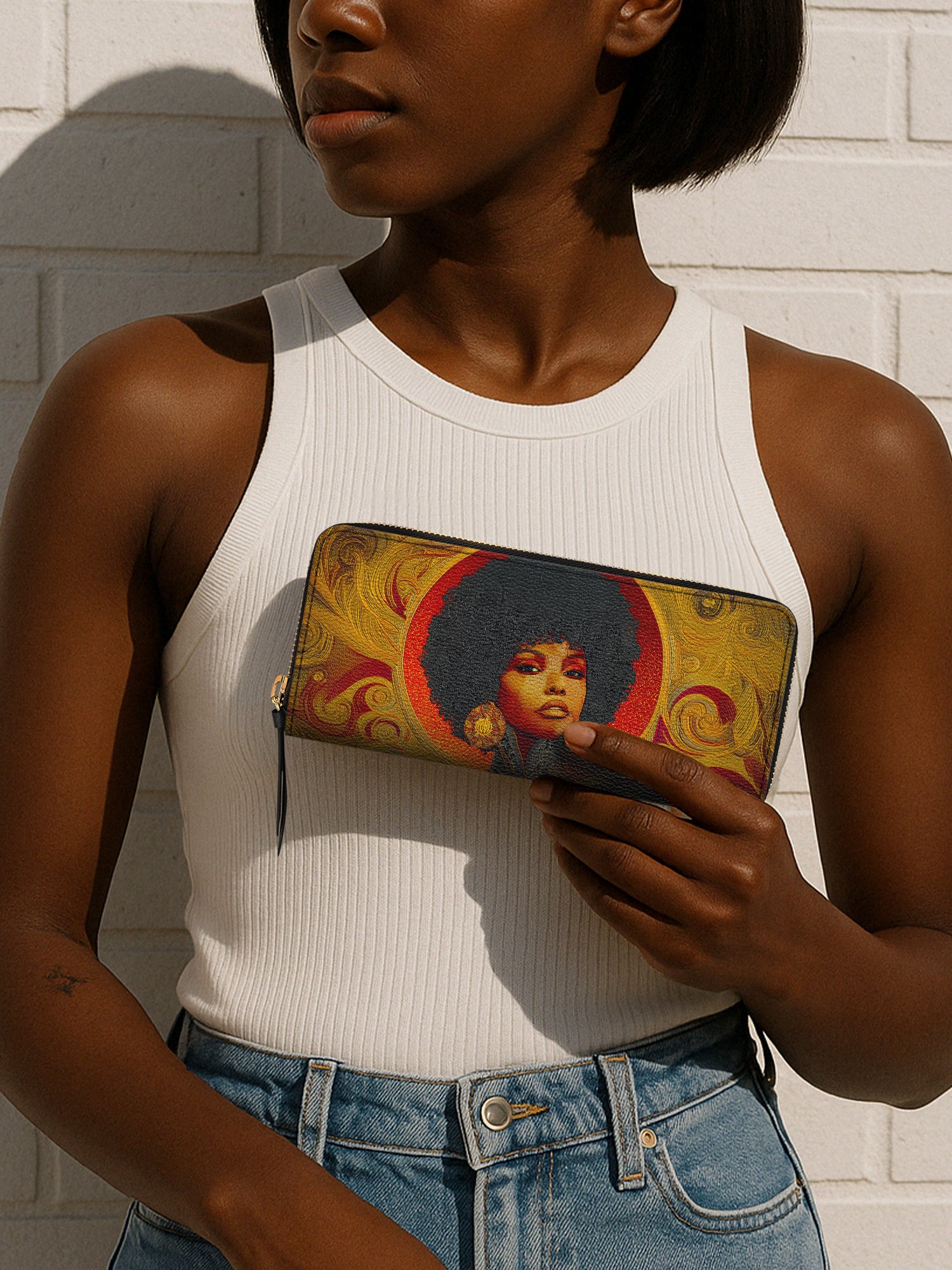 Melanin Muse Slimline Zippy Wallet QR0XD003