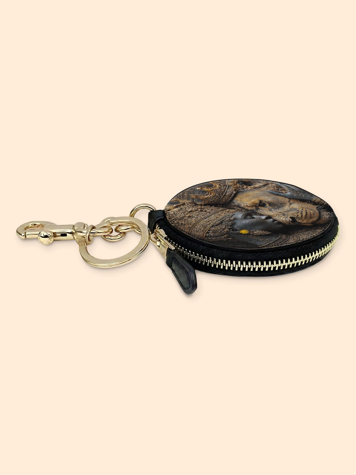 Desert Empress Circular Coin Pouch Bag Charm QR0HH148