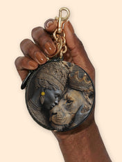 Desert Empress Circular Coin Pouch Bag Charm QR0HH148