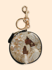Divine Melanin Circular Coin Pouch Bag Charm QR0TD553