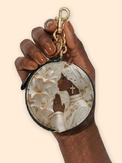 Divine Melanin Circular Coin Pouch Bag Charm QR0TD553