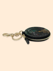 Emerald Grace Circular Coin Pouch Bag Charm QR0XD737