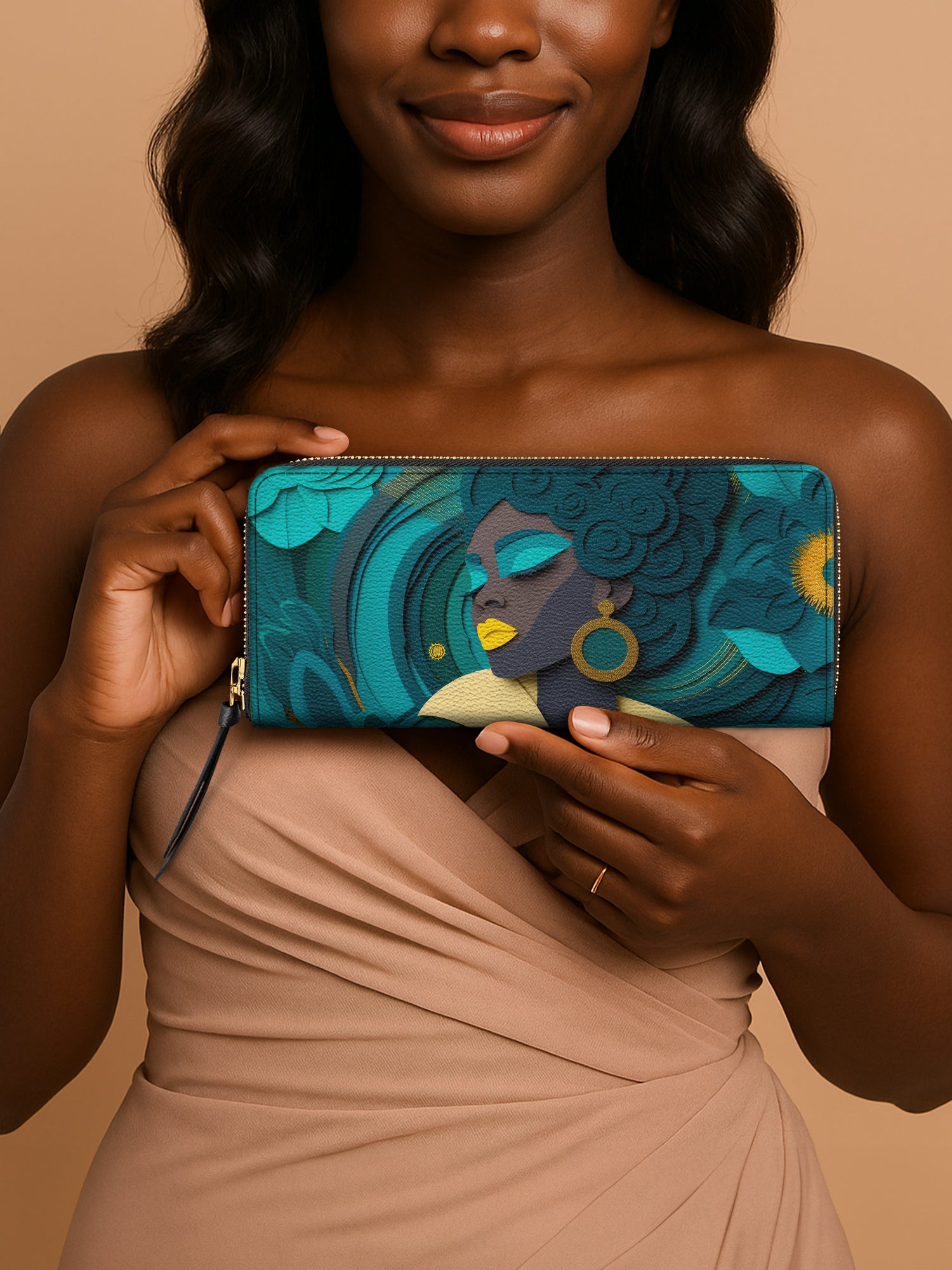 Rooted Spiral Slimline Zippy Wallet QR0TD119