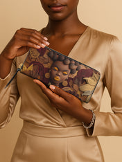Crowned In Circles Slimline Zippy Wallet QR0TD116