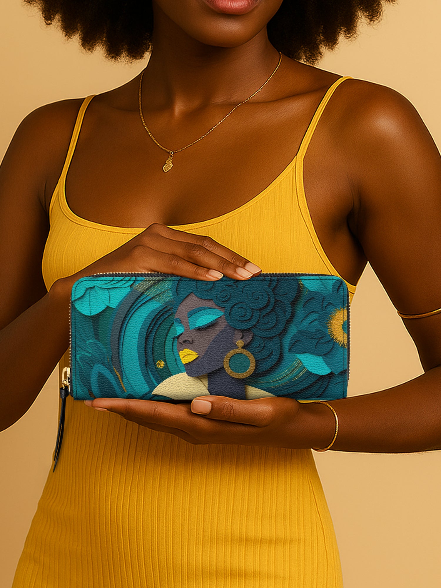Rooted Spiral Slimline Zippy Wallet QR0TD119