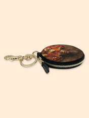 Floral Goddess Circular Coin Pouch Bag Charm QR0TV043