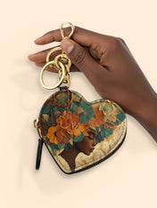 Blossom Divinity Heart Coin Pouch Bag Charm QR0HH070