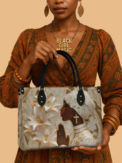 Divine Melanin Premium Leather Handbag QR0TD553