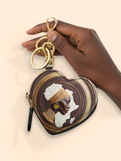 Motherland Grace Heart Coin Pouch Bag Charm QR0TV199