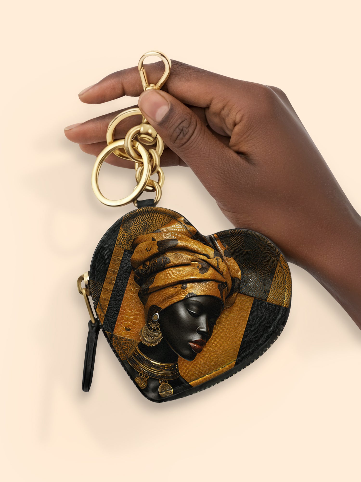 Arden Luxe Heart Coin Pouch Bag Charm QR0XD561