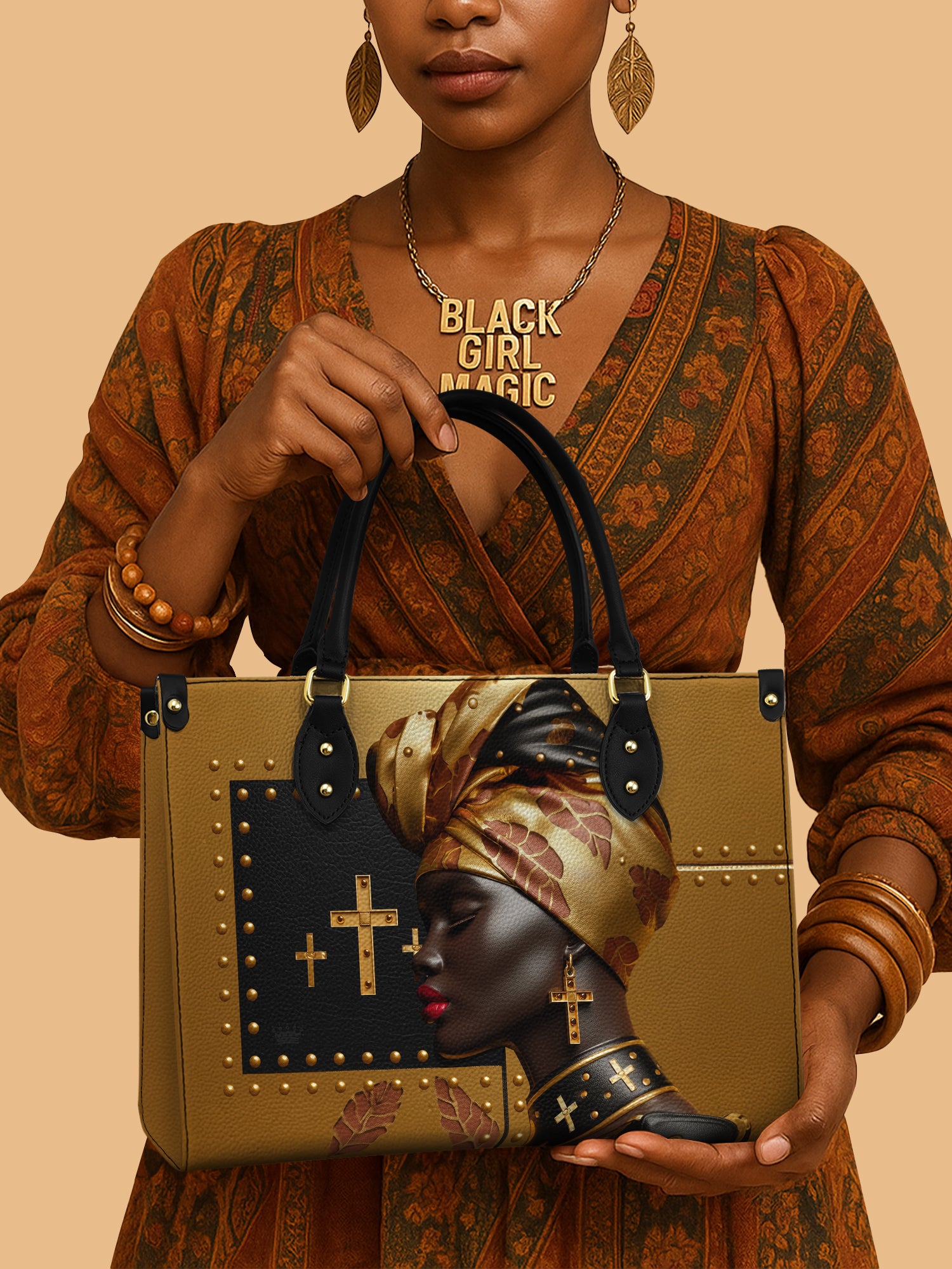 Faith Glow Premium Leather Handbag QR0TD557