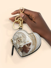 Blossom Goddess Heart Coin Pouch Bag Charm QR0TD319