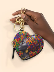 Rooted Aura Heart Coin Pouch Bag Charm QR0TD702
