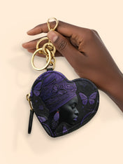 Majesty Known Heart Coin Pouch Bag Charm QR0XD257