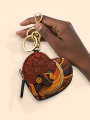 Royal Vision Heart Coin Pouch Bag Charm QR0TD313