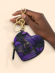Godly Essence Heart Coin Pouch Bag Charm QR0TV238