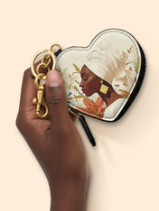The Purity of Grace Heart Coin Pouch Bag Charm QR0HH160