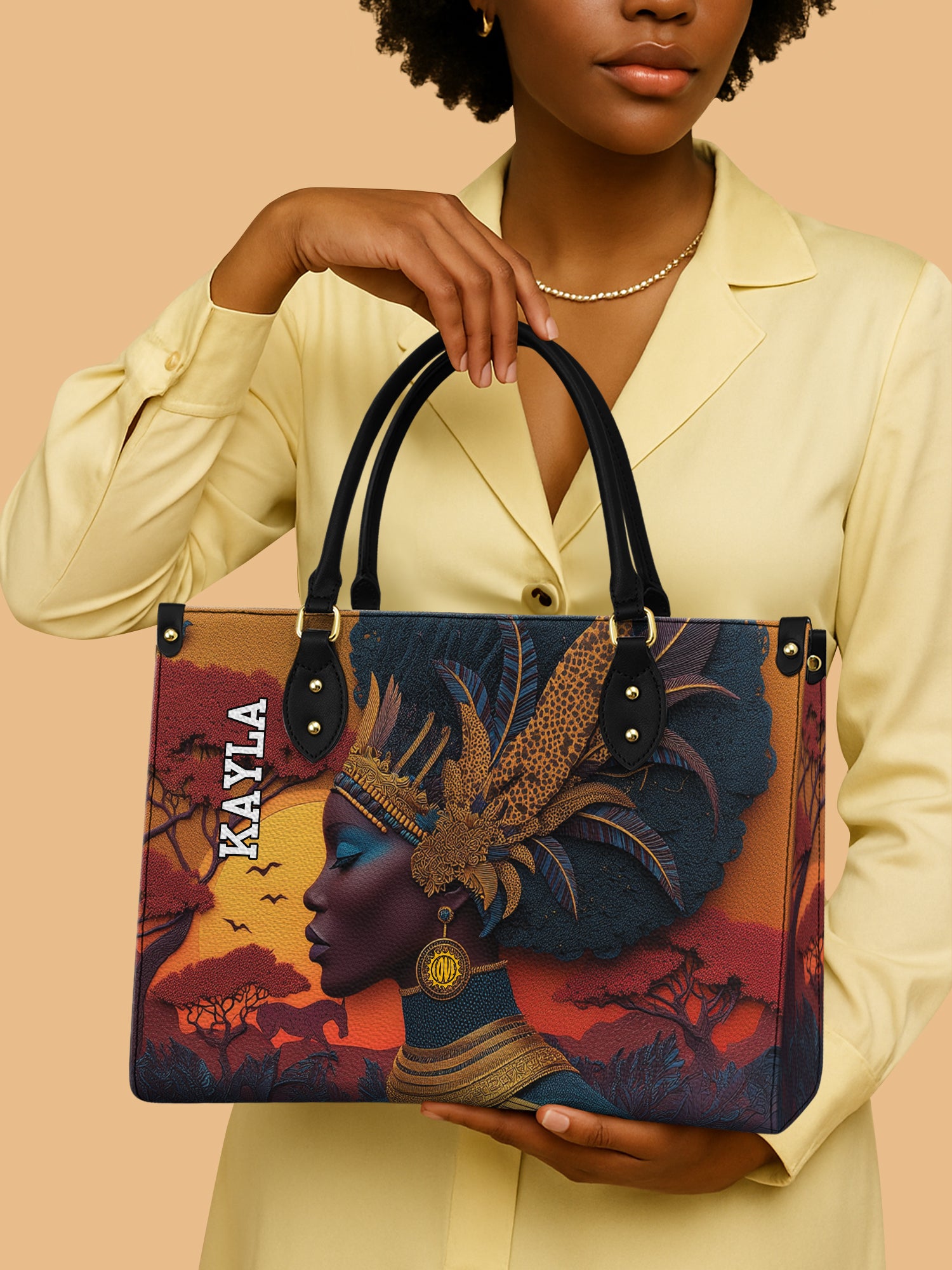 African Aspirations Premium Leather Handbag