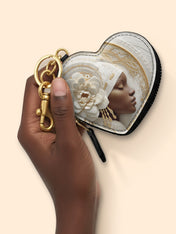 Blossom Goddess Heart Coin Pouch Bag Charm QR0TD319