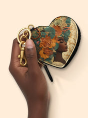 Blossom Divinity Heart Coin Pouch Bag Charm QR0HH070