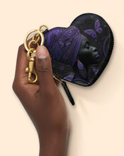Majesty Known Heart Coin Pouch Bag Charm QR0XD257