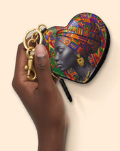 Rooted Aura Heart Coin Pouch Bag Charm QR0TD702