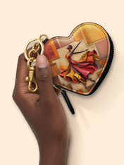 Rhythm of the Soul Heart Coin Pouch Bag Charm QR0TD090