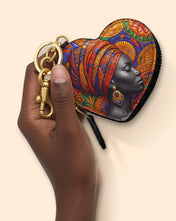 Ancestral Veil Heart Coin Pouch Bag Charm QR0TD701