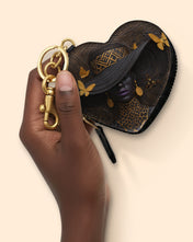 Voices of Glory Heart Coin Pouch Bag Charm QR0XD722