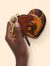 Royal Vision Heart Coin Pouch Bag Charm QR0TD313