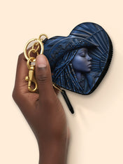 Cowgirl Noir  Heart Coin Pouch Bag Charm QR0TD467