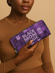 Black Mom Magic Amethyst Slimline Zippy Wallet QR0TD661