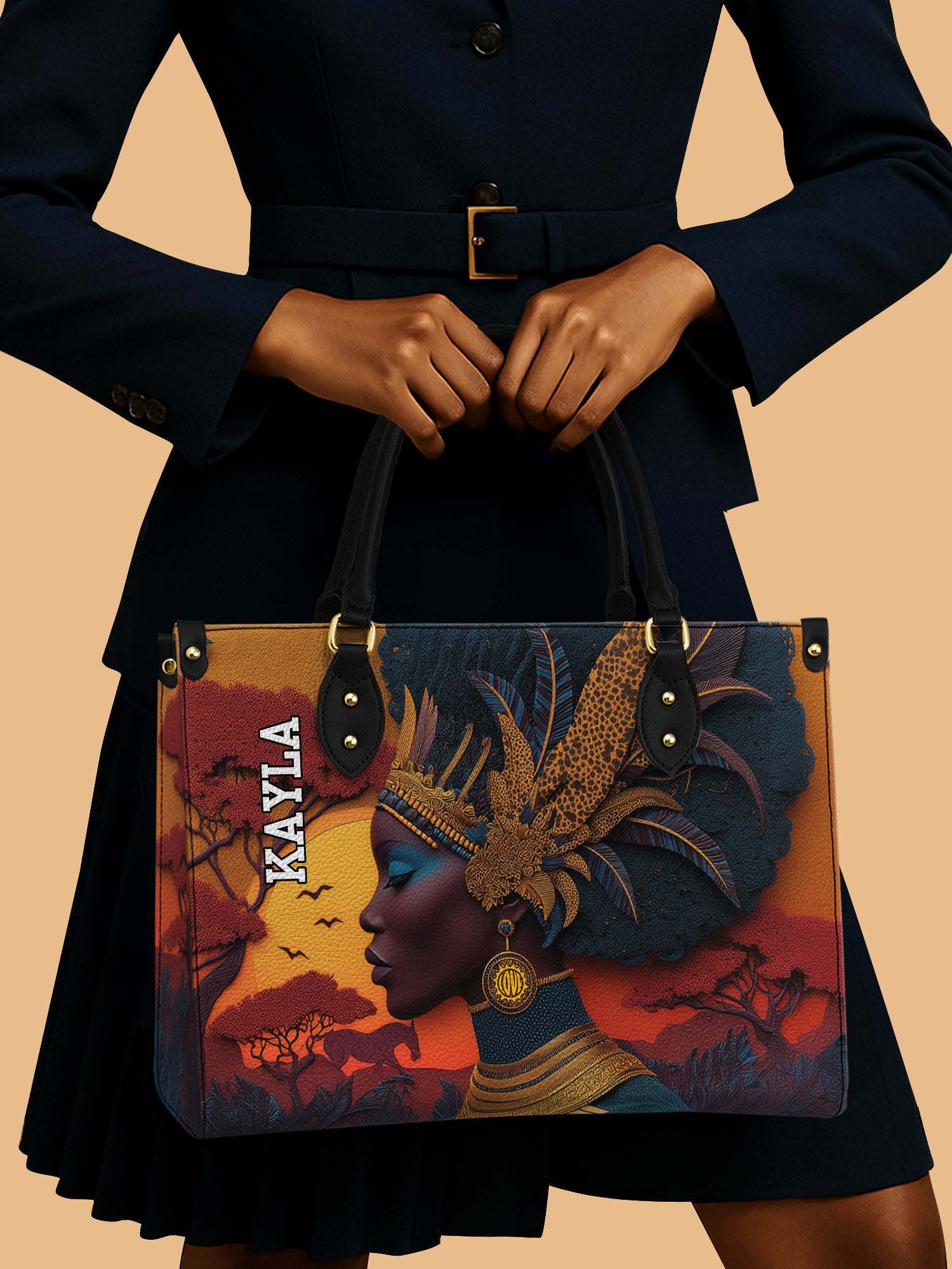 African Aspirations Premium Leather Handbag