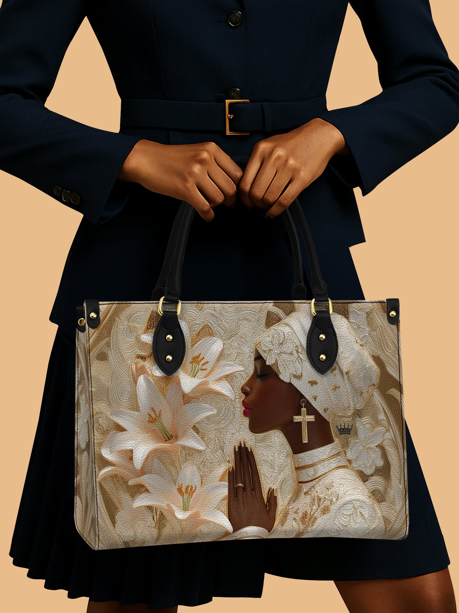 Divine Melanin Premium Leather Handbag QR0TD553