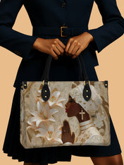 Divine Melanin Premium Leather Handbag QR0TD553