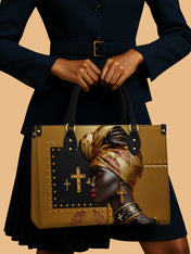 Faith Glow Premium Leather Handbag QR0TD557