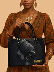 Pure Ebony Premium Leather Handbag