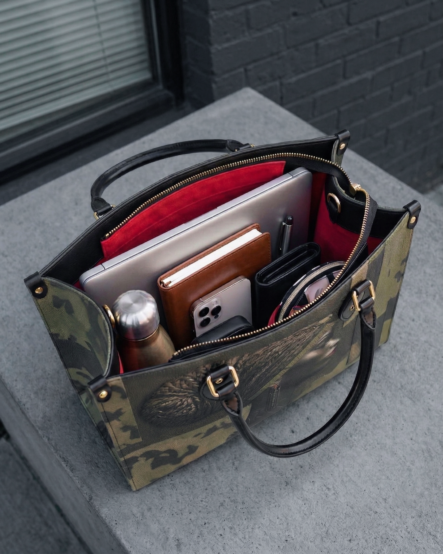 Braided Majesty Premium Leather Handbag QR0XD973