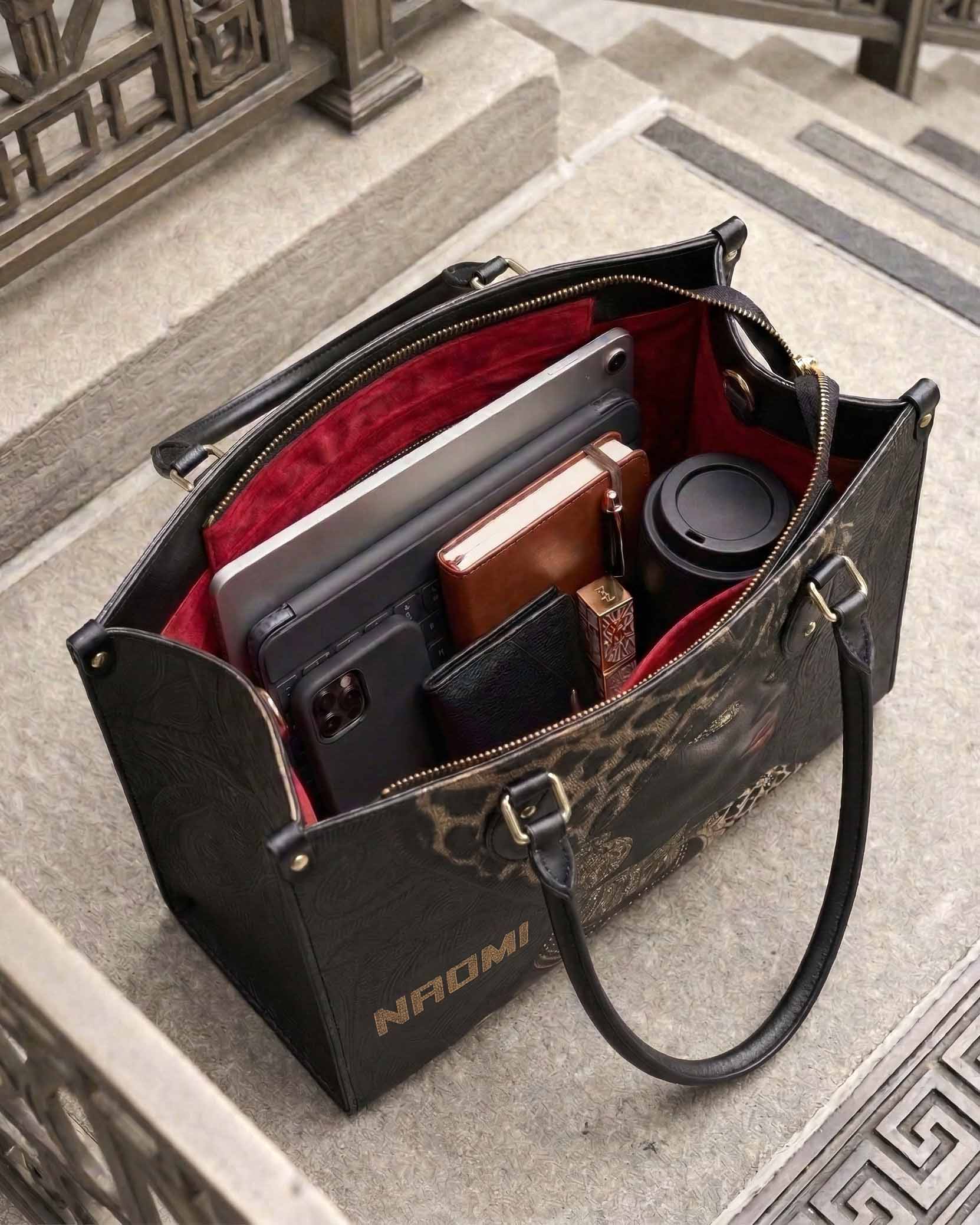 African Grace Premium Leather Handbag
