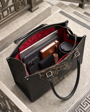 African Grace Premium Leather Handbag QR0XD454
