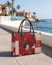 Draped in Crimson Premium Leather Handbag QR0XD500