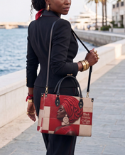 Draped in Crimson Premium Leather Handbag QR0XD500