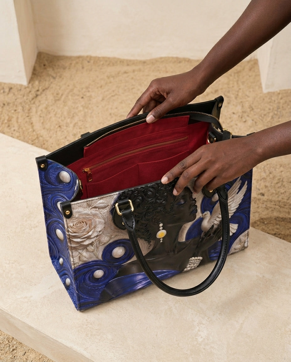 Royal Serene Premium Leather Handbag QR0HH213