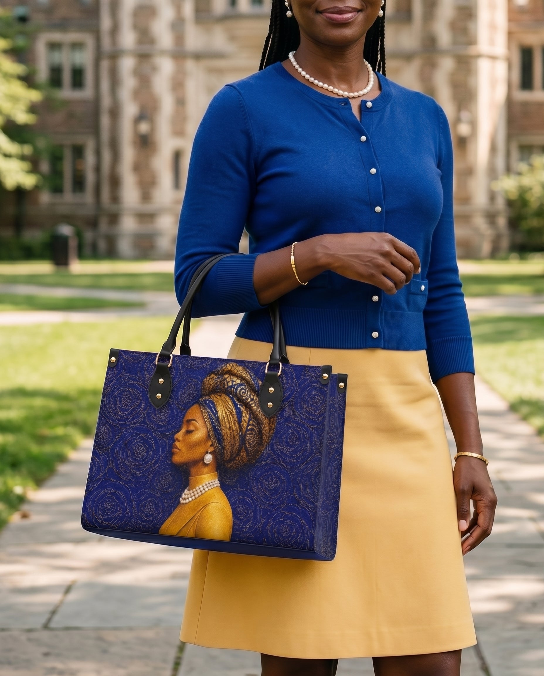 Sapphire Legacy Premium Leather Handbag QR0TV285