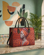 Ancestral Reign Premium Leather Handbag QR0XD857
