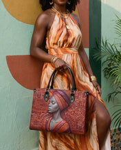 Ancestral Reign Premium Leather Handbag QR0XD857